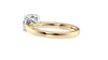 Round Solitaire Tapered Band Diamond Engagement Ring