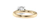 Round Solitaire Tapered Band Diamond Engagement Ring