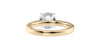 Round Solitaire Tapered Band Diamond Engagement Ring
