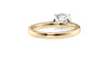 Round Solitaire Tapered Band Diamond Engagement Ring