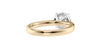 Round Solitaire Tapered Band Diamond Engagement Ring