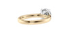 Round Solitaire Tapered Band Diamond Engagement Ring