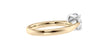 Round Solitaire Tapered Band Diamond Engagement Ring