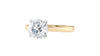 Round Solitaire Tapered Band Diamond Engagement Ring