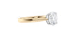 Round Solitaire Tapered Band Diamond Engagement Ring
