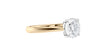 Round Solitaire Tapered Band Diamond Engagement Ring