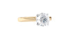 Round Solitaire Tapered Band Diamond Engagement Ring