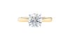 Round Solitaire Tapered Band Diamond Engagement Ring