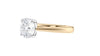 Round Solitaire Tapered Band Diamond Engagement Ring