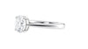 Round Solitaire Tapered Band Diamond Engagement Ring