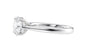 Round Solitaire Tapered Band Diamond Engagement Ring