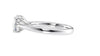 Round Solitaire Tapered Band Diamond Engagement Ring