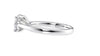 Round Solitaire Tapered Band Diamond Engagement Ring