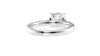 Round Solitaire Tapered Band Diamond Engagement Ring