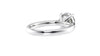 Round Solitaire Tapered Band Diamond Engagement Ring