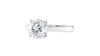 Round Solitaire Tapered Band Diamond Engagement Ring