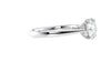 Round Solitaire Tapered Band Diamond Engagement Ring