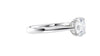 Round Solitaire Tapered Band Diamond Engagement Ring