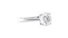 Round Solitaire Tapered Band Diamond Engagement Ring