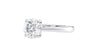 Round Solitaire Tapered Band Diamond Engagement Ring