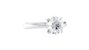 Round Solitaire Tapered Band Diamond Engagement Ring