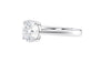 Round Solitaire Tapered Band Diamond Engagement Ring