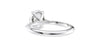 Oval Solitaire with Diamond Bridge Engagement Ring