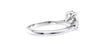 Oval Solitaire with Diamond Bridge Engagement Ring