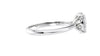 Oval Solitaire with Diamond Bridge Engagement Ring