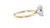 Oval Solitaire Slim Band Diamond Engagement Ring