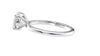 Round Solitaire Slim Band Diamond Engagement Ring
