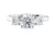 Natural diamond 3 stone engagement ring
