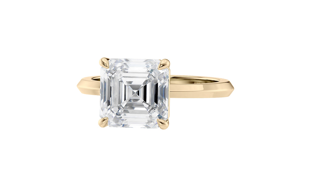Asscher Cut Diamond Engagement Ring