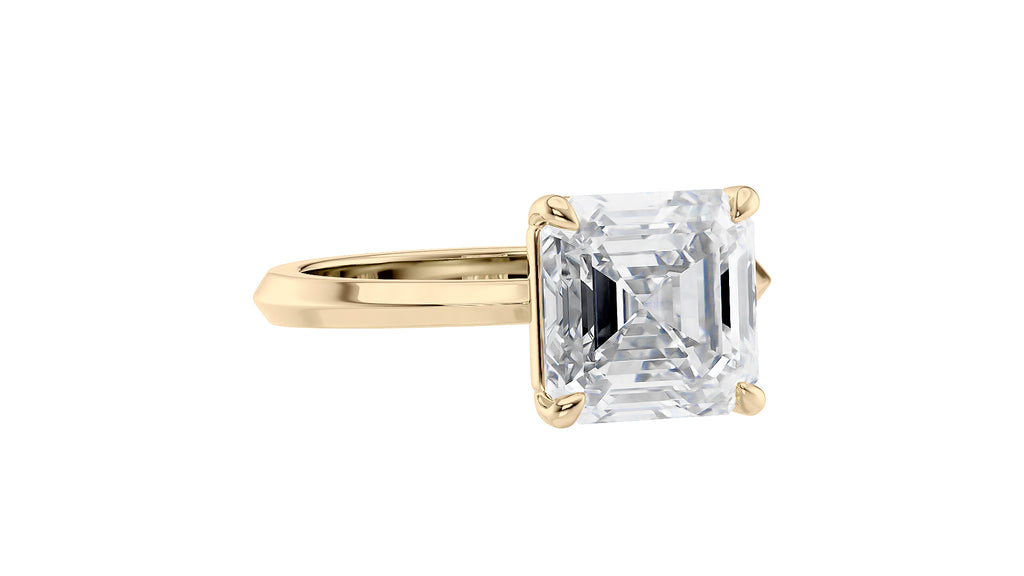 Asscher Cut Diamond Engagement Ring