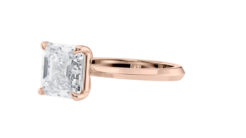 Asscher Cut Diamond Engagement Ring