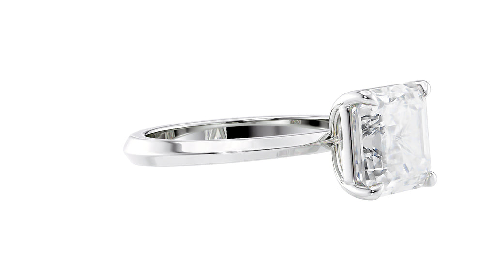 Asscher Cut Diamond Engagement Ring