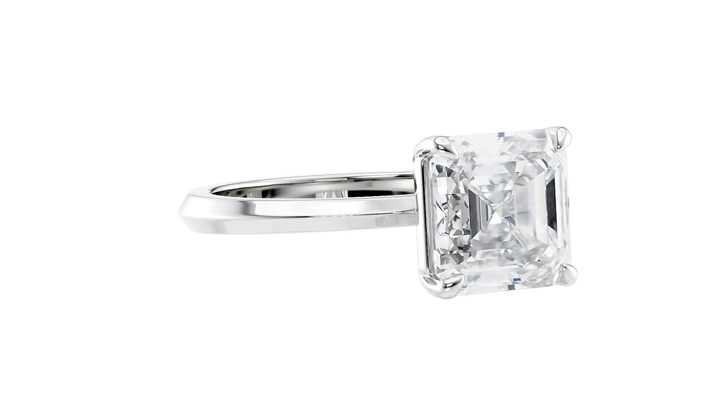 Asscher Cut Diamond Engagement Ring