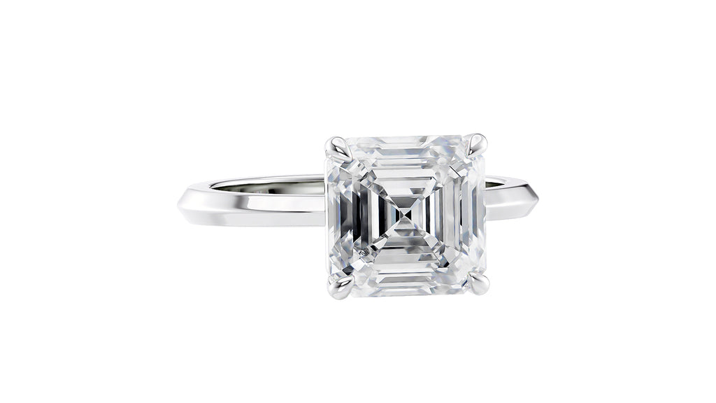 Asscher Cut Diamond Engagement Ring