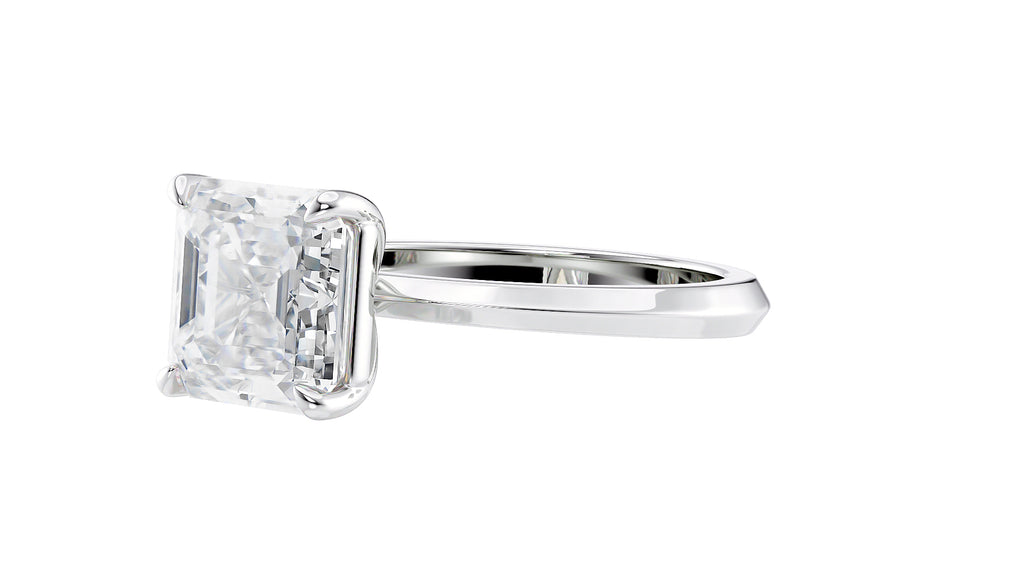 Asscher Cut Diamond Engagement Ring