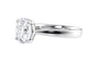 Round Solitaire Wide Band Diamond Engagement Ring