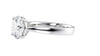 Round Solitaire Wide Band Diamond Engagement Ring