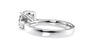 Round Solitaire Wide Band Diamond Engagement Ring