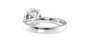 Round Solitaire Wide Band Diamond Engagement Ring