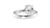 Round Solitaire Wide Band Diamond Engagement Ring