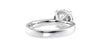 Round Solitaire Wide Band Diamond Engagement Ring