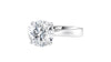 18ct white gold 2 carat diamond engagement ring