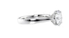 Round Solitaire Wide Band Diamond Engagement Ring