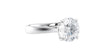 Round Solitaire Wide Band Diamond Engagement Ring
