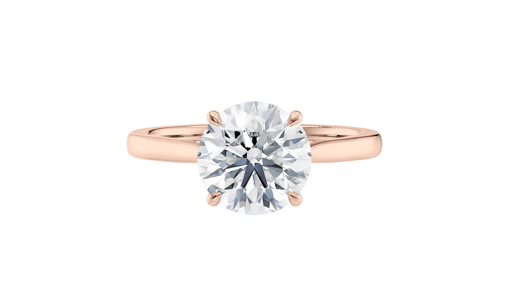 Round Solitaire Diamond Engagement Ring