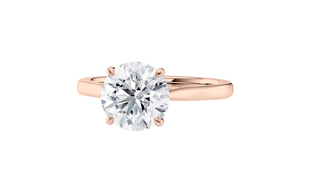 Round Solitaire Diamond Engagement Ring